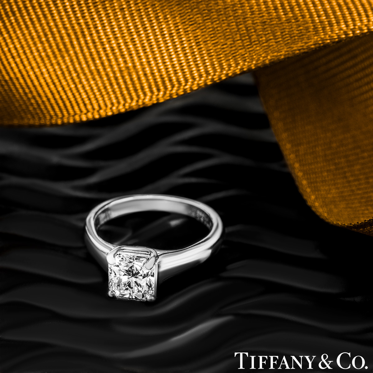 Tiffany & Co. Platinum Diamond Lucida Ring 1.10ct G/VVS1